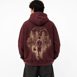 Sudadera con Capucha Extra Grande Unisex, 100% Algodón Orgánico, Felpa Ecológica, Transpirable, Informal, para Verano, con Bolsillo Frontal - Product Image 6