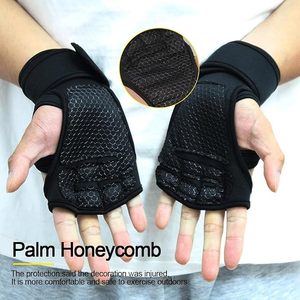 Gants d'entraînement Geo Brothers en polyester, accessoires de fitness élégants, pour la gym et le sport, demi-doigts, avec support de poignet, légers - Product Image 6