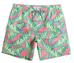 กางเกงขาสั้นชายแบบขายส่ง ความยาวระดับเข่า เป็นมิตรกับสิ่งแวดล้อม แห้งเร็ว ยืดได้ 4 ทิศทาง กางเกงว่ายน้ำ บริการสกรีนโลโก้หรูหราตามสั่ง รับผลิตแบบ OEM - Product Image 3