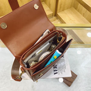 Bolsos de Mano de Diseño para Mujer, Bolso de Hombro y Bandolera de Lujo en Cuero PU con Contraste de Moda, Sac à Main - Product Image 5