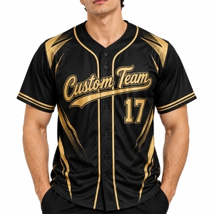 Camiseta de béisbol personalizada para hombre, color personalizado, sublimada, manga corta y número de jugador, ropa deportiva transpirable para actividades de equipo - Product Image 1