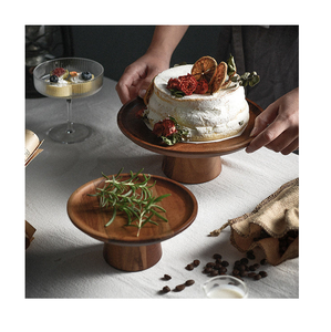 Support à gâteau en bois pour décoration de salle à manger, idéal pour les fêtes, mariages et anniversaires – Support à gâteau créatif pour cuisine - Product Image 1