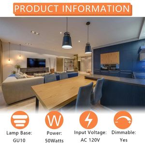 Lampadina Alogena Dimmerabile GU10 120V 50W Bianco Caldo 2800K per Bruciatore di Cera Profumata, Prodotto 100% Originale - Product Image 5
