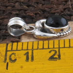 Handmade Black Onyx Pendant <b>925</b> <b>Sterling</b> <b>Silver</b> Natural Gemstone Jewelry Vintage Oval Onyx Pendant for Women <b>Men</b> Wholesale - Product Image 5