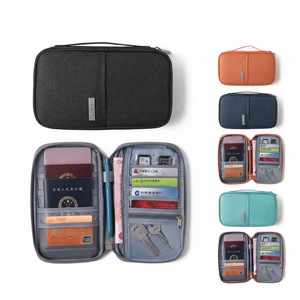 Simple Nylon Travel Passport Wallet Card Organizer Portable Travel Document Holder Credit ID Card Case Passport Holder Bag - Product Image 1