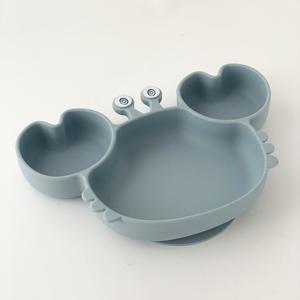 Assiette divisée à ventouse en silicone pour bébé, tout-petit, vaisselle pour enfants - Product Image 1