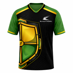 เสื้อเจอร์ซีย์คอวีแขนสั้นแบบซับลิเมชั่นเต็มตัว ทรงสปอร์ตเป็นมิตรกับสิ่งแวดล้อม - Product Image 4