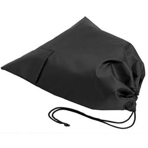 Sac à dos en polyester de qualité supérieure avec cordon de serrage, couleur noire, sac de sport en tissu avec logo personnalisé imprimé - Product Image 3