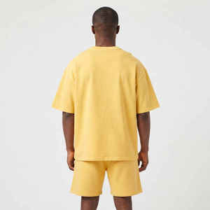 Wholesale Custom Logo high quality 100% cotton men's 2 piece <b>set</b> printed logo loose oversized <b>twin</b> <b>set</b> For Men - Product Image 5