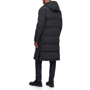 Chaqueta parka extralarga con capucha de tela, abrigo cálido y aislante para invierno, ropa exterior informal para clima frío, chaqueta con capucha gruesa y de varias capas - Product Image 3