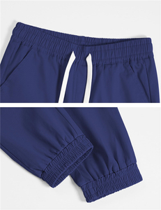 Pantalones Deportivos de Algodón y Spandex Color Caqui para Niños, con Puños Elásticos, Uniformes Escolares - Product Image 5