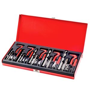 Kit di Riparazione Filettature HSS Metrico M5-M12 con 166 Pezzi - Strumento di Rinnidificazione Helicoil per Riparazione Metalli - Product Image 3