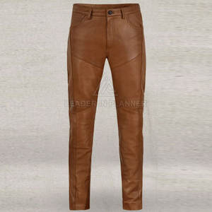 Pantalones de cuero lavados para hombre, ligeros, los más vendidos, para venta en línea, ropa informal, pantalones de hombre de primera calidad - Product Image 3