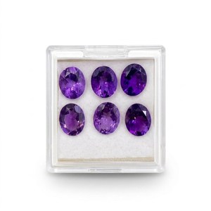 Aigue-marine naturelle ovale facettée, pierre précieuse violette en vrac pour la fabrication de bijoux, fournisseur en gros Zubeda Gems Jewellery Rajasthan - Product Image 2