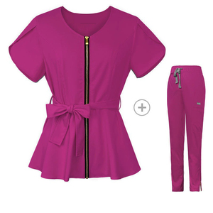 Uniformes Médicos Personalizados, Uniformes de Hospital, Uniformes de Enfermera de Manga Corta, Conjuntos de Uniformes Médicos, Fabricante de Uniformes de Enfermería de Pakistán - Product Image 6