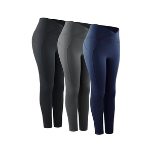 Leggings pour femmes à faible MOQ, de haute qualité, pour le fitness, dernières tendances, légers, respirants, taille élastique, longueur intégrale - Product Image 3