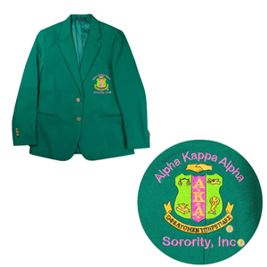 Blazer Deportivo con Escudo Bordado para Mujer, Chaqueta Premium de Corte Entallado, Ropa Exterior Profesional Informal de Negocios - Product Image 1