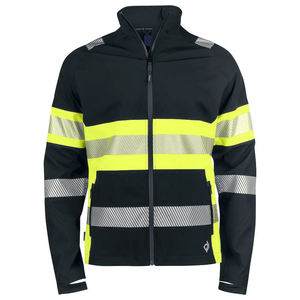 Chaqueta de Seguridad de Alta Visibilidad de Poliéster con Cierre de Cremallera, Franjas Reflectantes, Transpirable y Anti-UV para Trabajo Industrial - Product Image 1