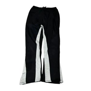 Mens Streetwear Sweatpants Loose Fit Jogger Pants Casual Cotton <b>Drawstring</b> Flare Pants Trendy Fashion Custom OEM ODM - Product Image 6