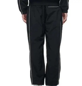 Survêtement noir pour homme, col roulé, fermeture éclair, poches latérales, respirant, polyester, vêtements de sport - Product Image 6