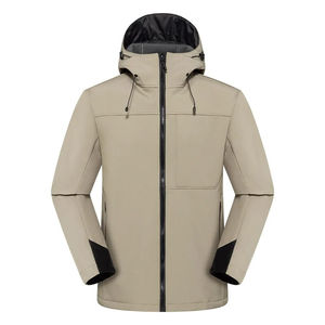 Chaquetas Softshell Personalizadas OEM ODM Unisex, Impermeables, Reversibles, de Tela de Poliéster, para Trabajo, con Múltiples Bolsillos y Cremallera, para Exteriores - Product Image 1