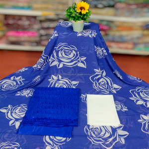 Indien pour Jacquard Slub Dirac Set Robe Traditionnelle Tissu Impression Numérique Mariage Filles Nouveau Motif Incroyable Conception - Product Image 3