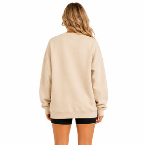 Women's Oversized Crew Neck Sweatshirt With <b>Skeleton</b> <b>Pumpkin</b> Print Autumn Halloween Style 100% Cotton Long Sleeve Pullover - Product Image 2