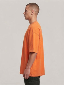 เสื้อยืดคอกลมทรงโอเวอร์ไซส์ ผ้าฝ้ายคุณภาพสูง 100% สไตล์สตรีทแวร์ แขนสั้น ทรงบ็อกซี่ สำหรับผู้ชาย - Product Image 4