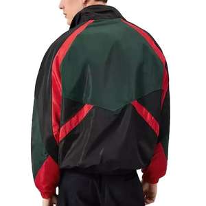 Chaqueta Bomber Personalizada Económica de Primavera para Hombre, Tallas Grandes, Diseño con Parches, Impermeable, 100% Poliéster, Colores Azul Marino y Borgoña - Product Image 2