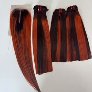 Alta calidad, mejor precio, SDD hueso recto, tres tonos de color, cabello humano vietnamita 100%, cutícula alineada, precio barato de fábrica - Product Image 6