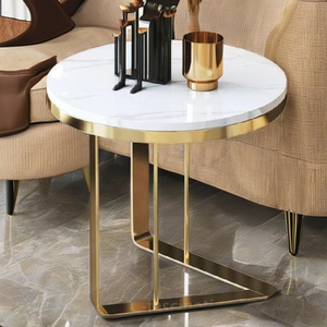 Table d'appoint en fer faite à la main Meubles de salon mobiles avec ascenseur et rangement Meubles de maison décoratifs - Product Image 1
