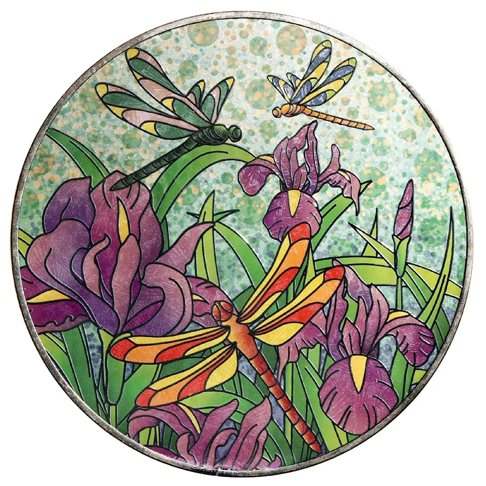 10 "Libelle Glasmalerei Sonnen fänger für Garten dekoration im Freien