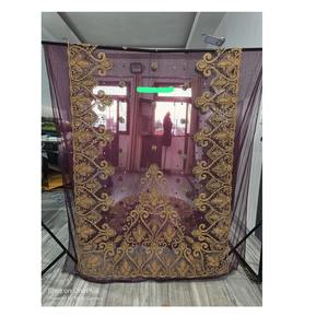 Dirac nupcial de cuentas de calidad premium para mujer, diseño personalizado, tela fluida, suministro de moda para bodas culturales, varios colores, Rana - Product Image 3