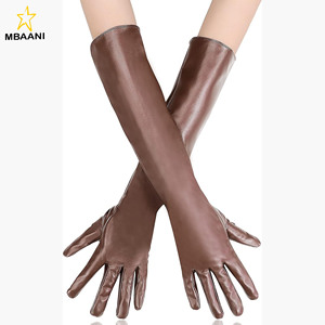 Long Leather <b>Gloves</b> for Women,Elbow Length Touchscreen fashion Dress <b>Gloves</b> - Product Image 1