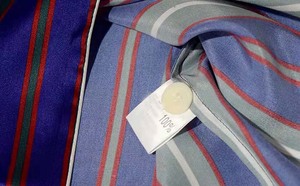 Silk Striped Pajamas Set Long Sleeves Silk Sleepwear Men Satin Silk Pajama Set Sleepwear Long Sleeve <b>Pjs</b> Suit Top Pants 2 Pcs Se - Product Image 5