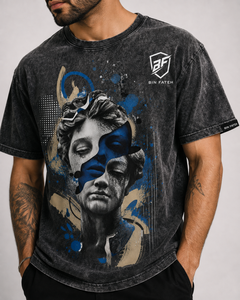 T-shirts pour hommes effet délavé, design unique, 100% coton respirant, prix de gros, avec services OEM - Product Image 6