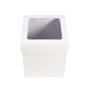 Caja para Pastel Corrugada Alta Personalizada con Ventana, Empaque de Panadería Desechable con Laminado Mate para Pasteles y Postres - Product Image 5
