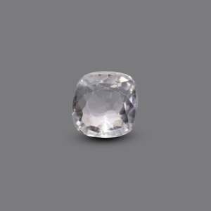 Natural White Zircon 3.9 Carat Loose Gemstone-Lab Created Oval Pear Shape for Fine Jewelry - Product Image 1