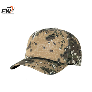 Manufacturer <b>Flat</b> Bill 6 Panel Embroidered Cotton Snapback Mesh Camouflage Trucker Cap <b>Hats</b> For Men With Custom Embroidery Logo - Product Image 2
