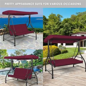 Convertible 3-Seat <b>Swing</b> <b>Hammock</b> Bed Patio <b>Swings</b> with Durable and Comfortable Features - Product Image 1