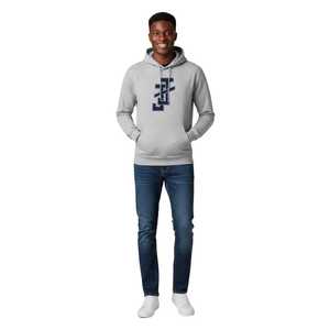 Sweat-shirt à capuche pour homme Jack and Jill, gris, en polaire, style streetwear décontracté, avec logo et poche kangourou - Product Image 3