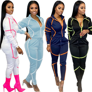 Ensemble de survêtement sport décontracté pour femme 2026 – Jogger et veste zippée ajustée – Deux pièces - Product Image 6