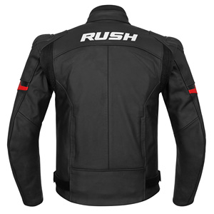 <b>Men's</b> Leather Racing <b>Jacket</b>-Plus Size Breathable Waterproof Motorcycle Protective Gear for off Road <b>Bike</b> Riding with Front Logo - Product Image 2