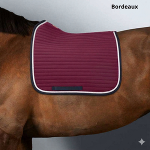 BRAND ZONE Tapis de selle polyvalent personnalisé confortable pour dressage et équitation anglaise, en velours avec rembourrage en mousse de polyester - Product Image 4