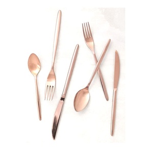 Cuillère à dîner en acier inoxydable de Style occidental, ensemble de couverts élégants à poignée pointillée en résine blanche ronde faite à la main - Product Image 3