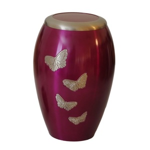 Urnes funéraires pour adultes en laiton de haute qualité avec un design magnifique, finition or et vert émeraude, pour cendres humaines. - Product Image 2