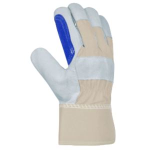 Guantes de Trabajo de Cuero Vacuno Reforzado, Resistentes a la Abrasión, Cómodos, con Protección para la Palma de la Mano, para Jardinería - Product Image 2