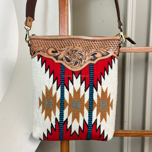 Women's Luxury High Quality Designer Shoulder Bags Customized Hand Tooled Leather Saddle <b>Blanket</b> Crossbody Handbag Large Purse - Product Image 4