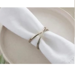 Porte-serviettes en nickel finition nickelée, accessoires de vaisselle uniques, qualité supérieure pour restaurants et hôtels, anneau à serviettes en métal - Product Image 1