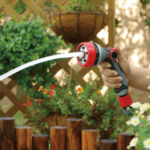 ปืนฉีดน้ำในสวนควบคุมด้วยนิ้วหัวแม่มือ5รูปแบบหัวฉีดพ่นใช้งานง่ายปืนฉีดล้างรถและปืนฉีดล้าง - Product Image 1